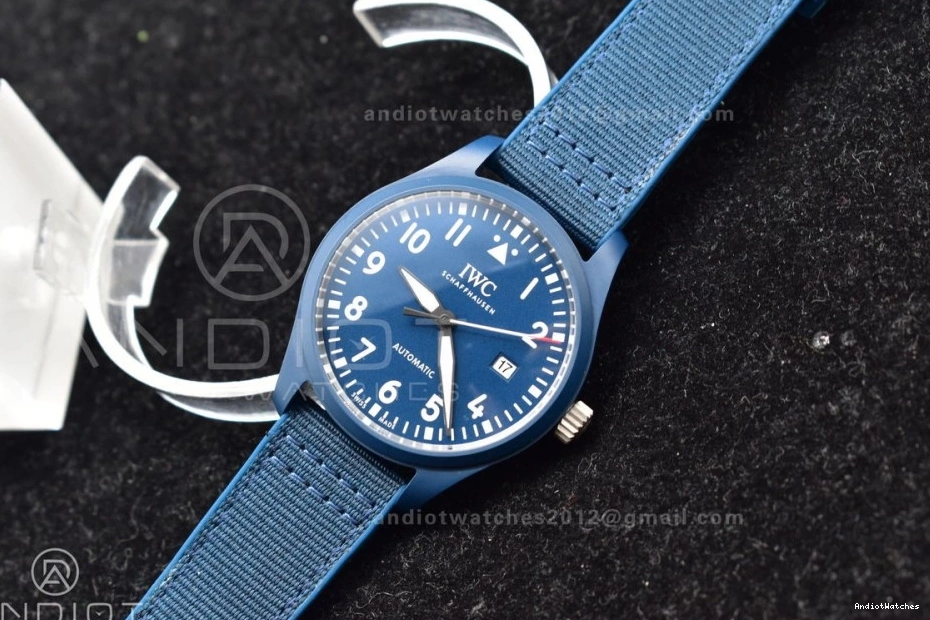 'Laureus Nylon Good' A for TechFriendly Blue on M+F Watch 1199 Sport Blue Pilot Ceramic Strap Best Edition of 0719